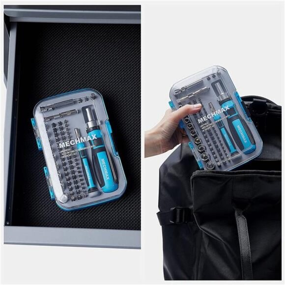 Ratcheting Screwdriver Bits&Socket Set 68 Piece, Magnetic Bits with Storage Case - Picture 7 of 7